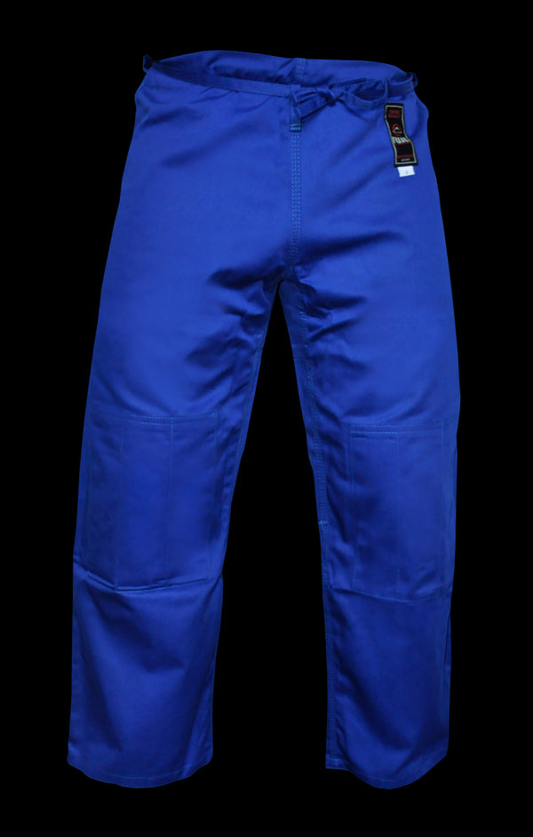 FUJI Single Weave Judo Pants-Blue-1